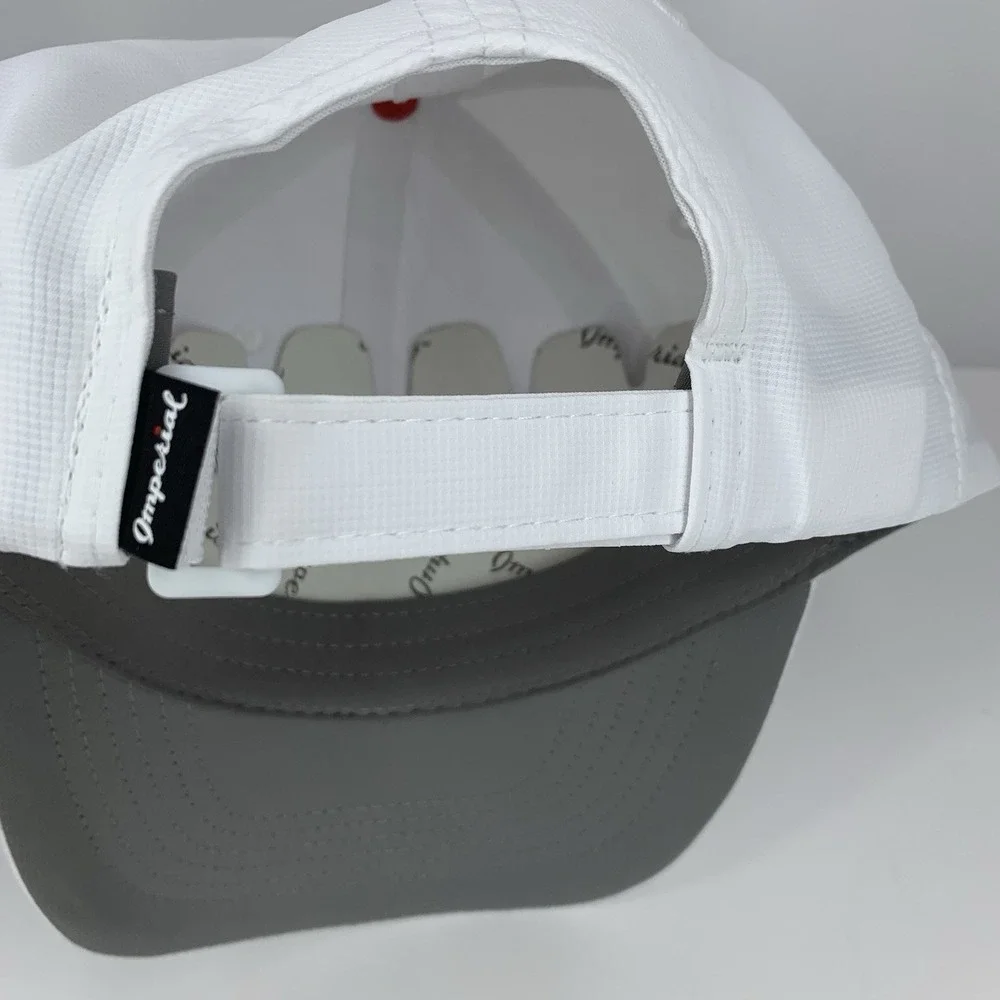 Rocking Chair Hat White Imperial True Fit Adjustable OSFA Baseball Cap NEW